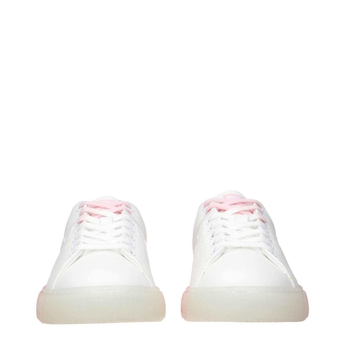 White Leather Low Top Sneakers