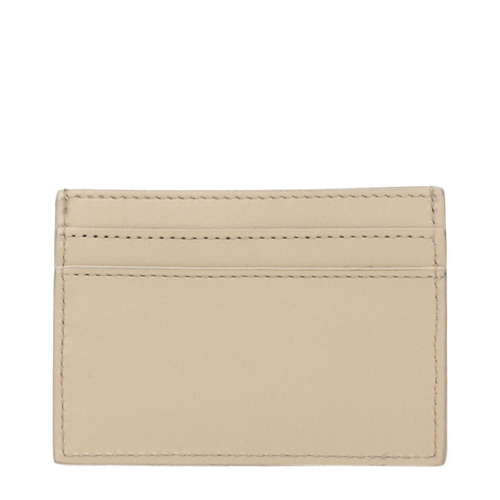 Beige Leather Cardholder