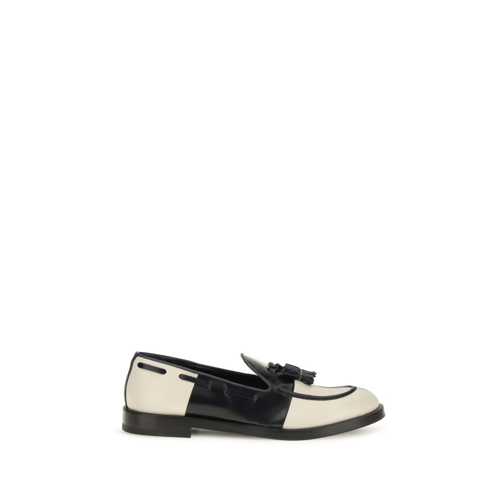 Multicolor Calf Leather Bos Taurus Slip-On Loafers