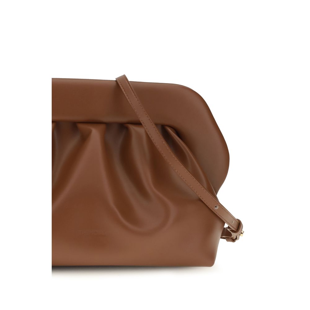 Brown Vegan Leather Clutch Bag