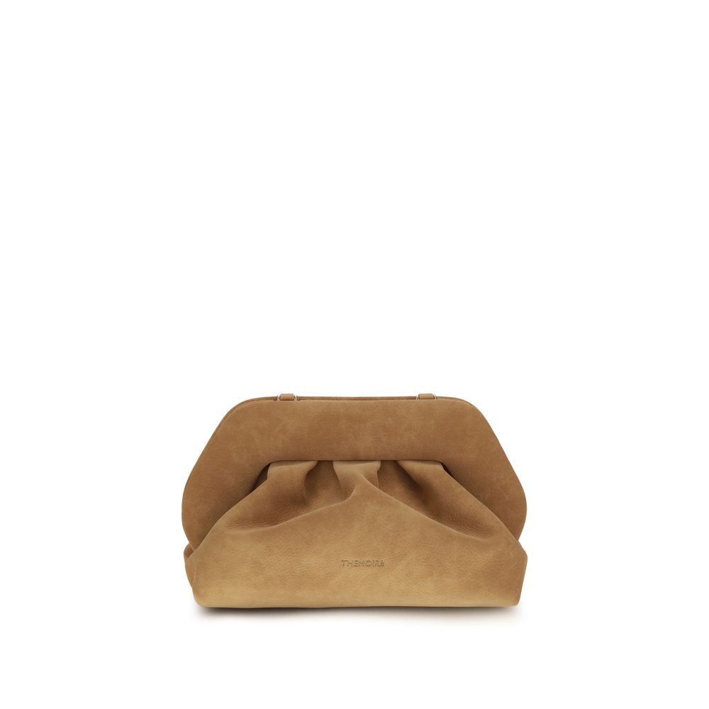 Beige Nubuc Leather Clutch Bag
