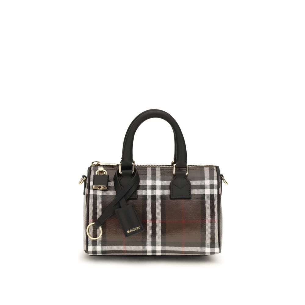 Brown Cotton Shoulder Bag