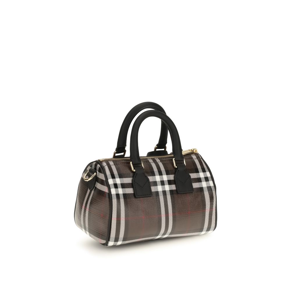 Brown Cotton Shoulder Bag