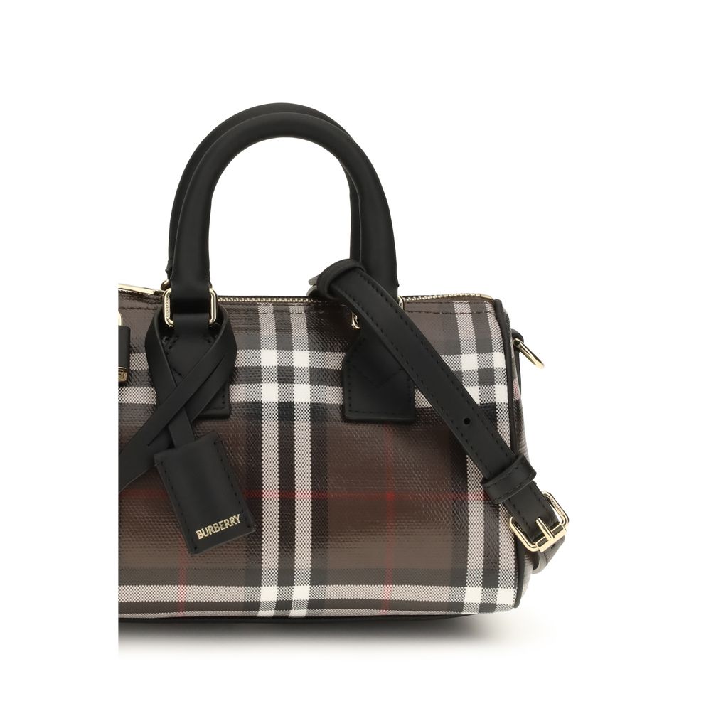 Brown Cotton Shoulder Bag