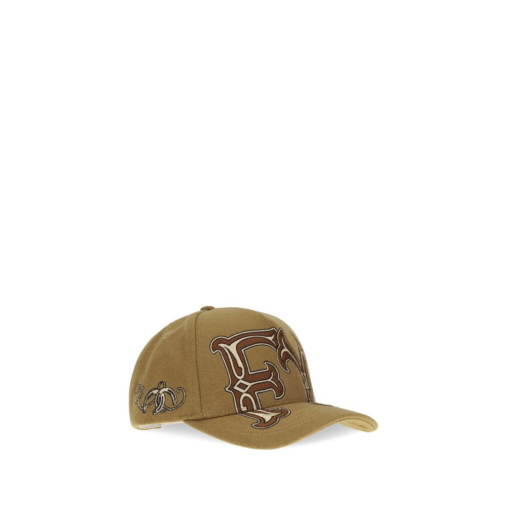Brown Wool Oves Aries Cap (Baseball Hat)