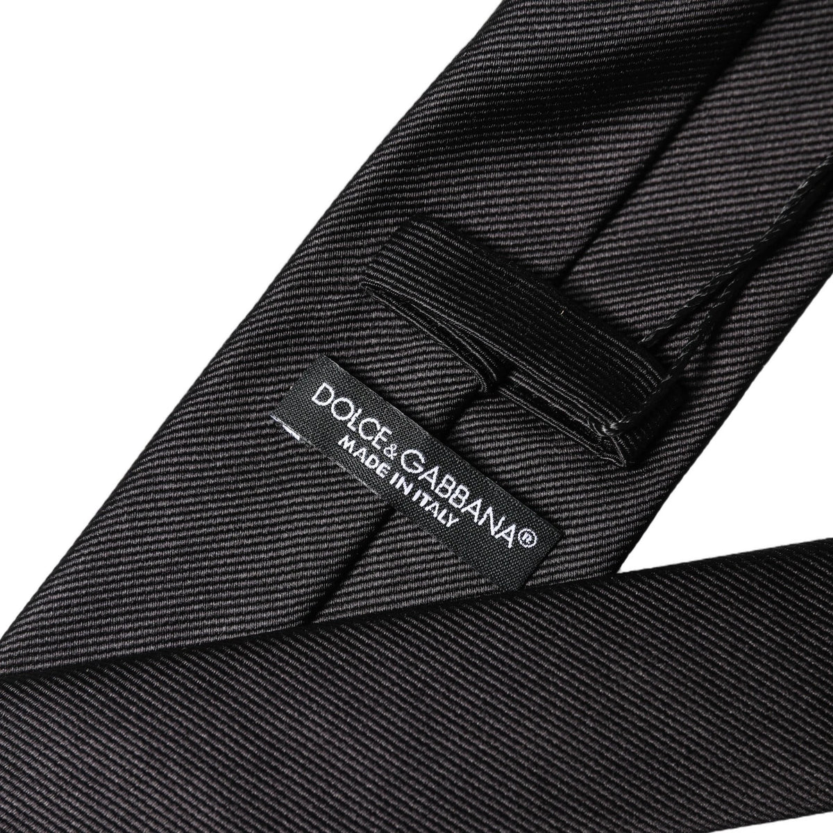 Black Solid 100% Silk Adjustable Men Tied Necktie Tie