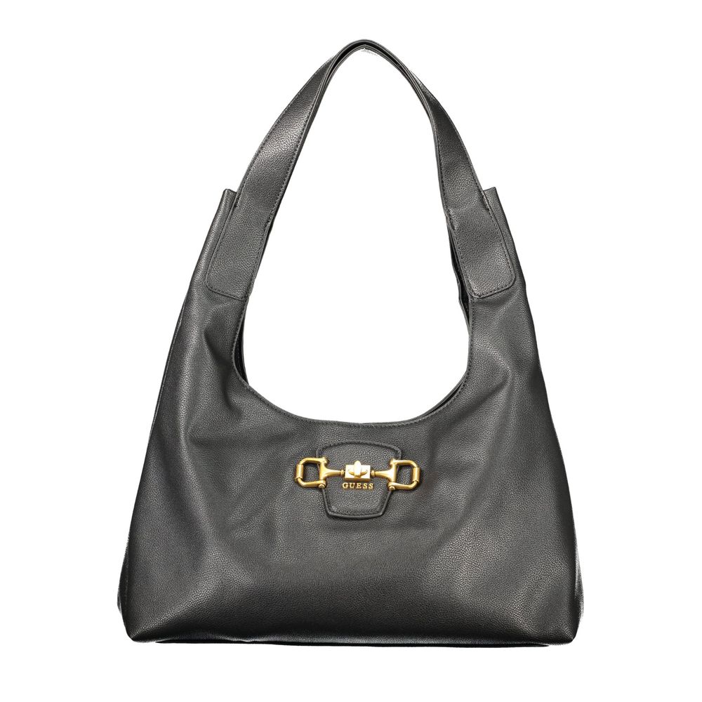 Black Polyurethane Women's Bag