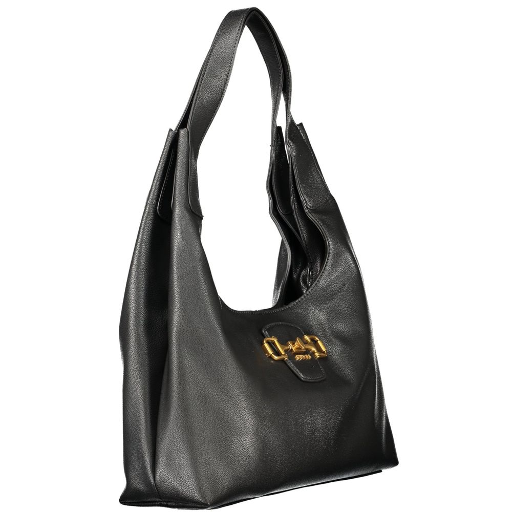 Black Polyurethane Women's Bag