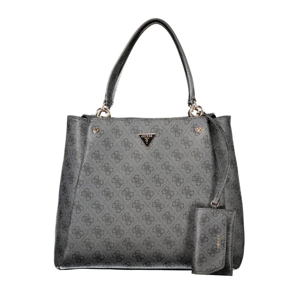 Black Polyurethane Women's Bag