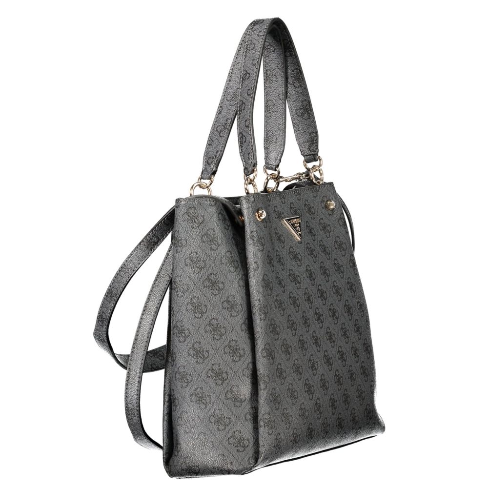 Black Polyurethane Women's Bag
