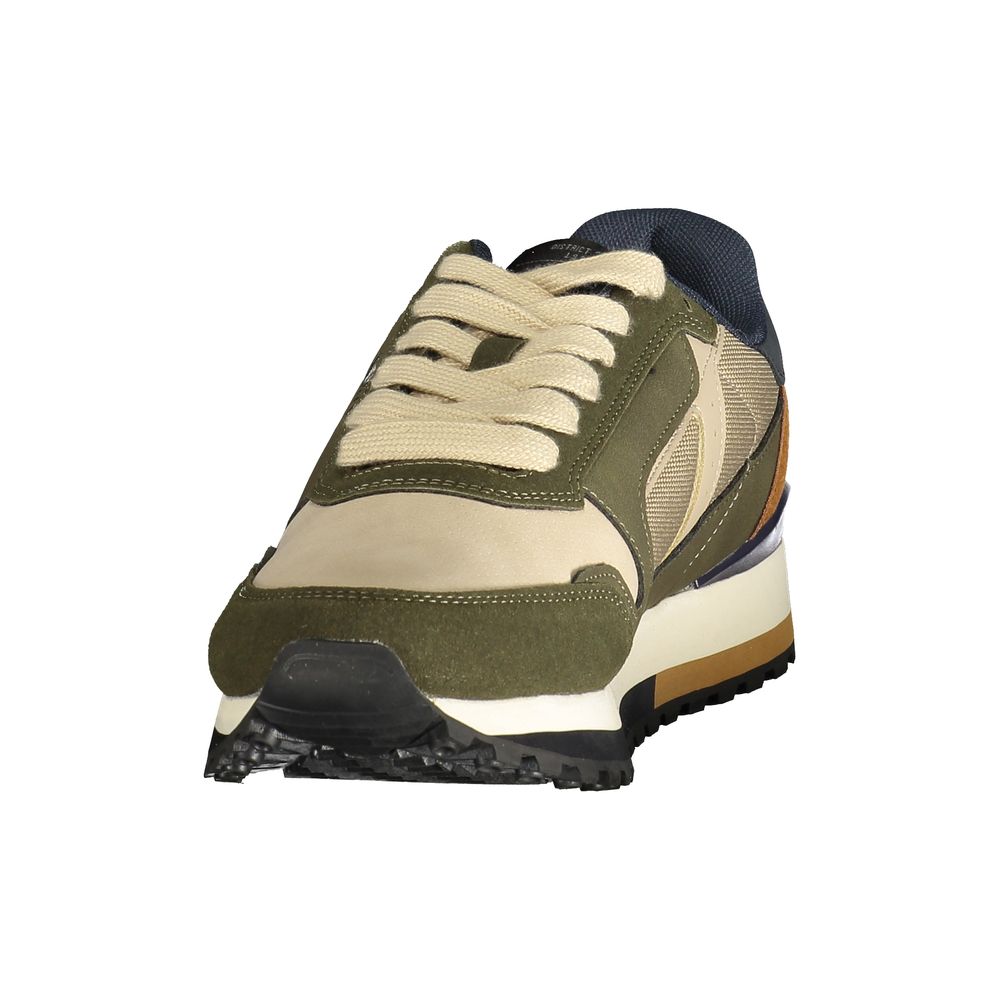 Beige Polyurethane Men Sneaker