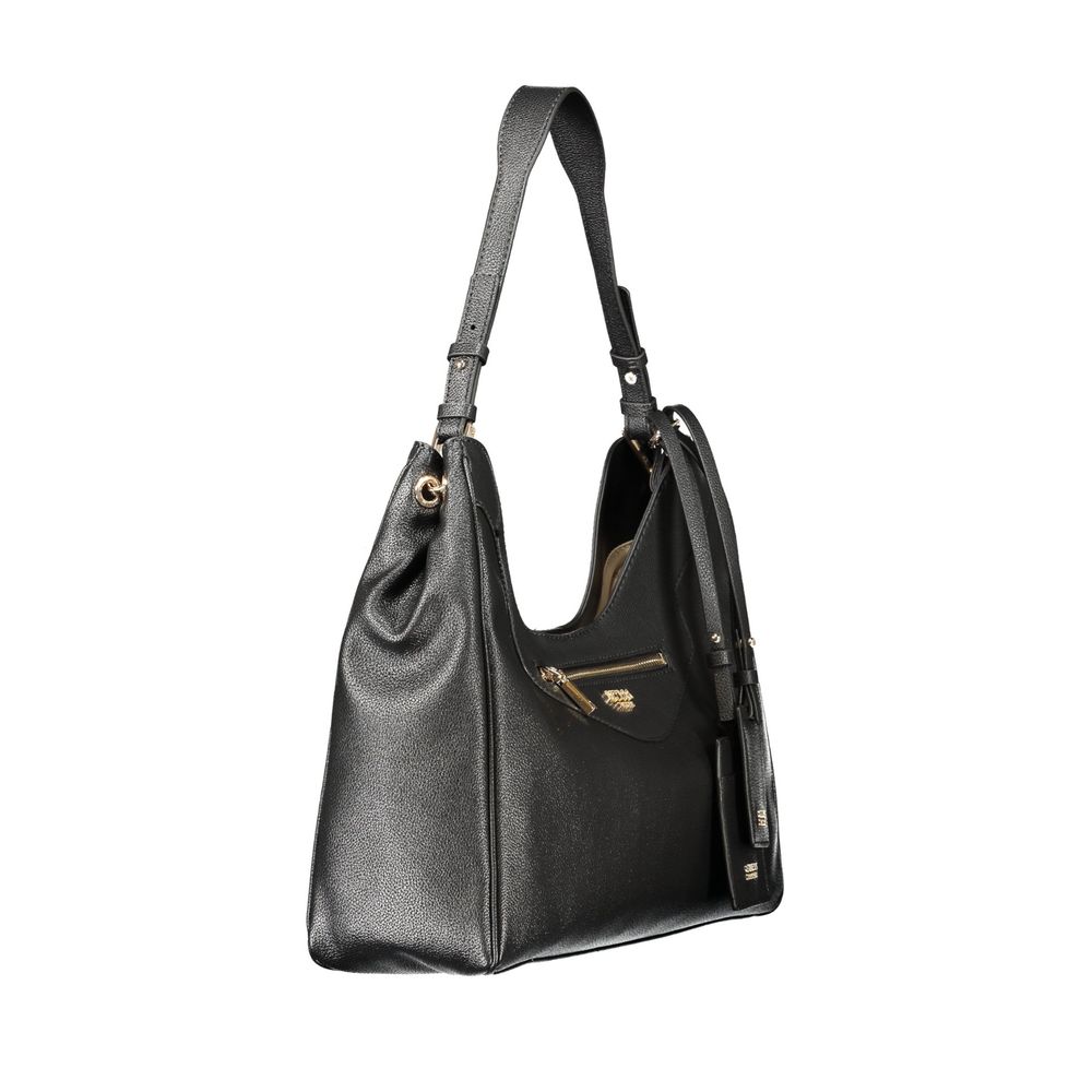Black Polyurethane Women's Bag