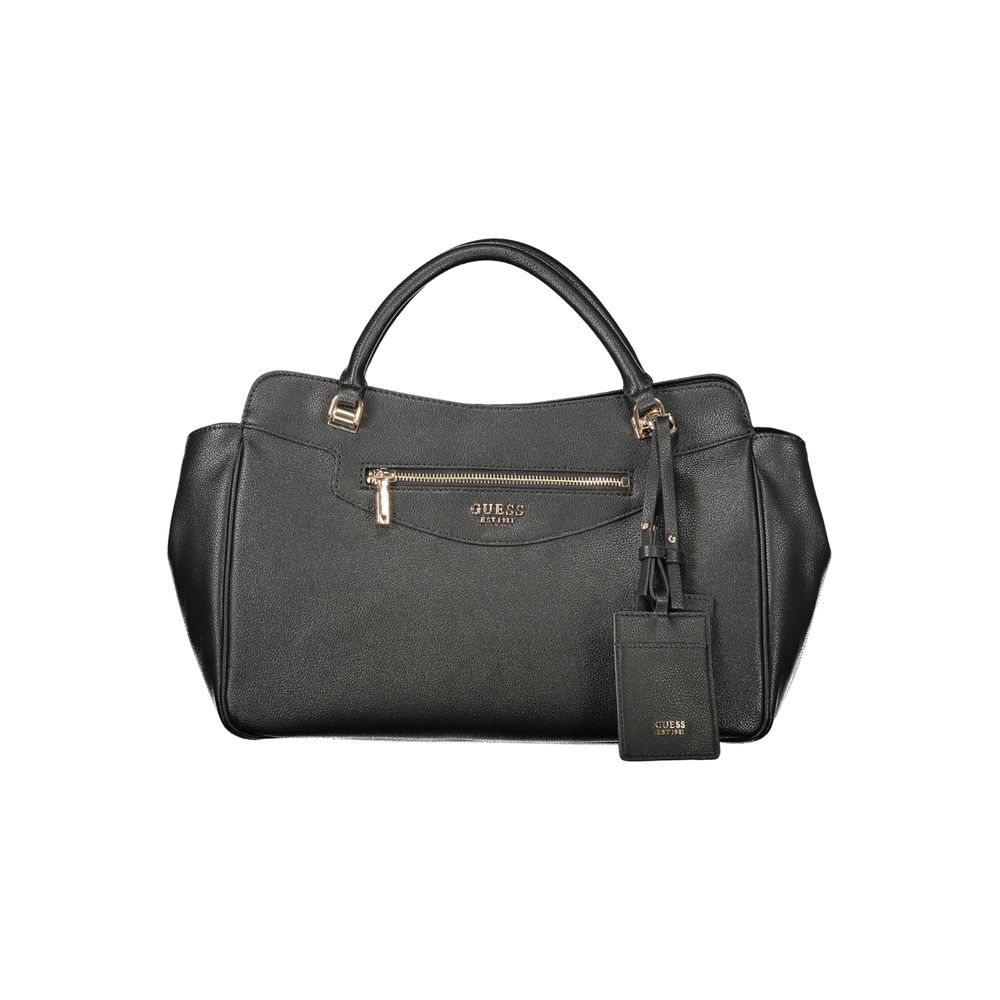 Black Polyurethane Women's Bag