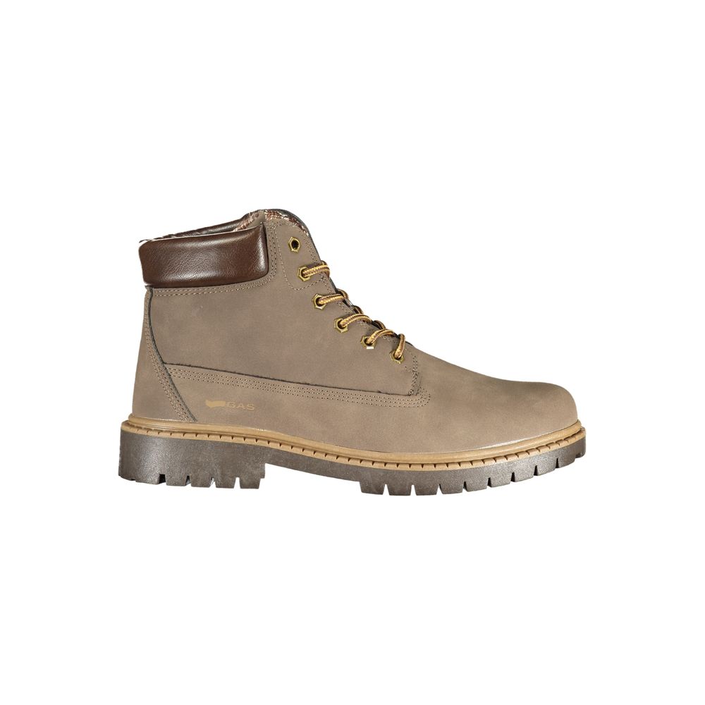 Brown Polyurethane Men's Boot