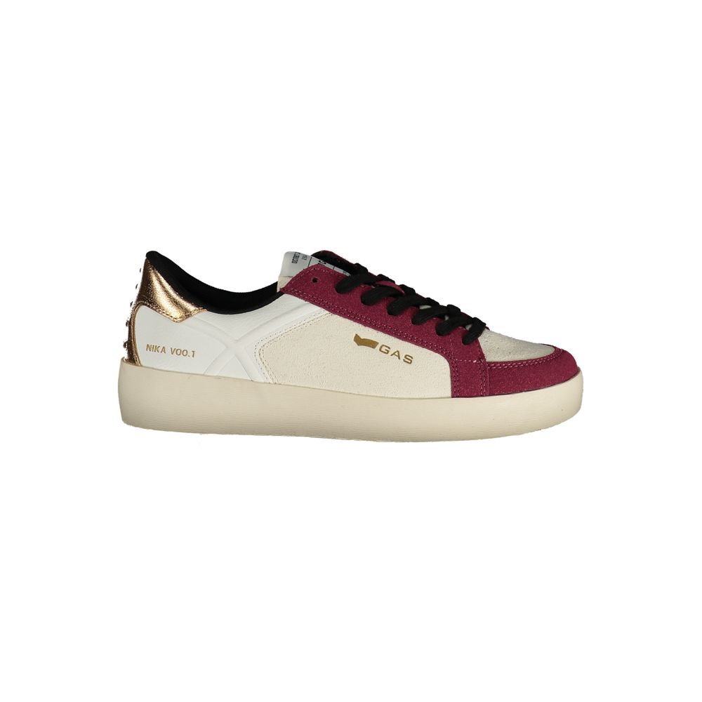 White Polyurethane Women's Sneaker