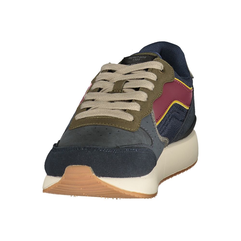 Blue Polyurethane Men's Sneaker