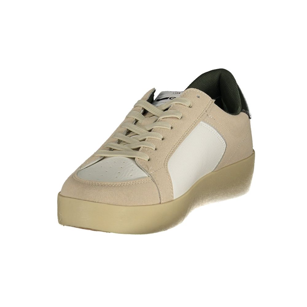 White Polyurethane Men's Sneaker