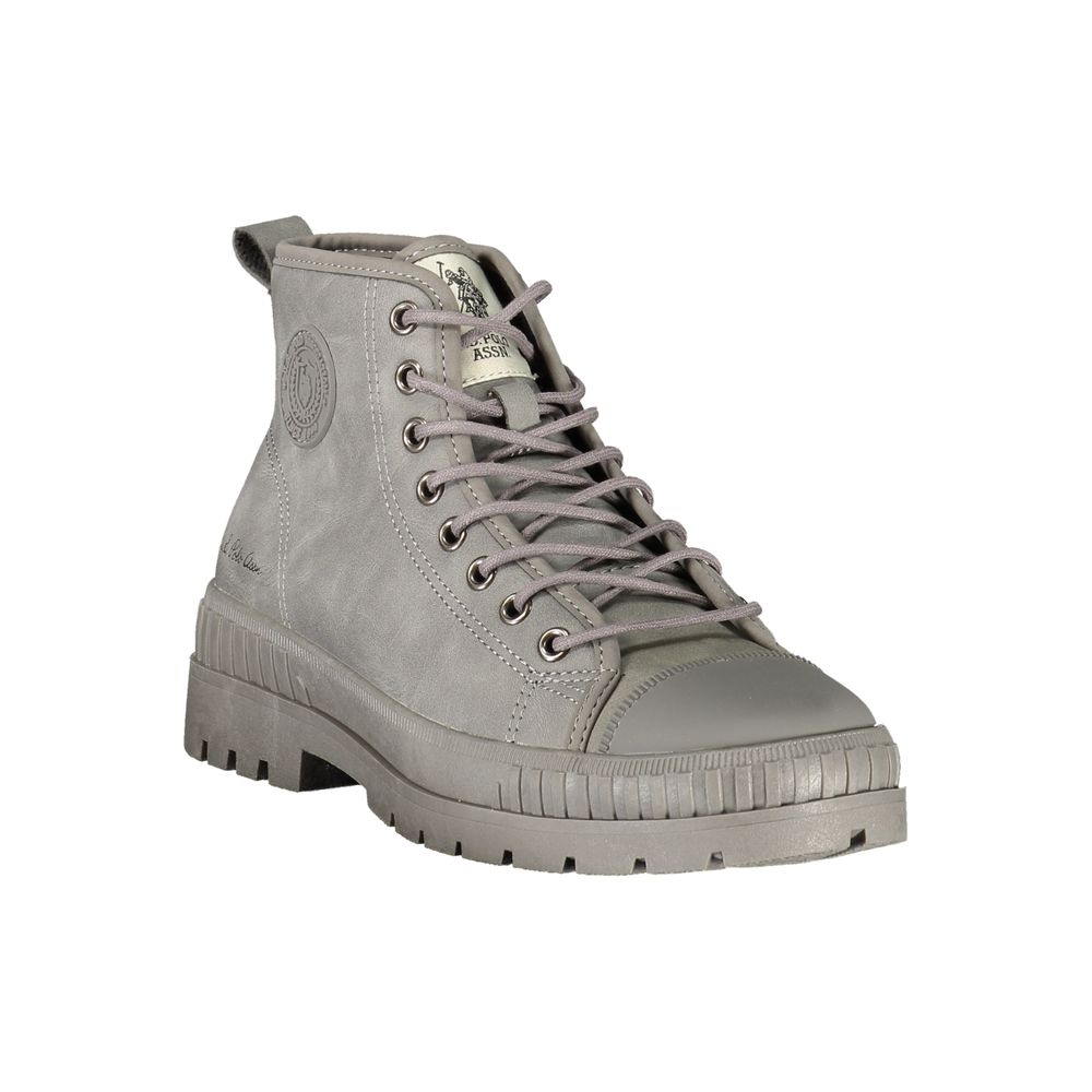 Gray Polyurethane Women's Boot