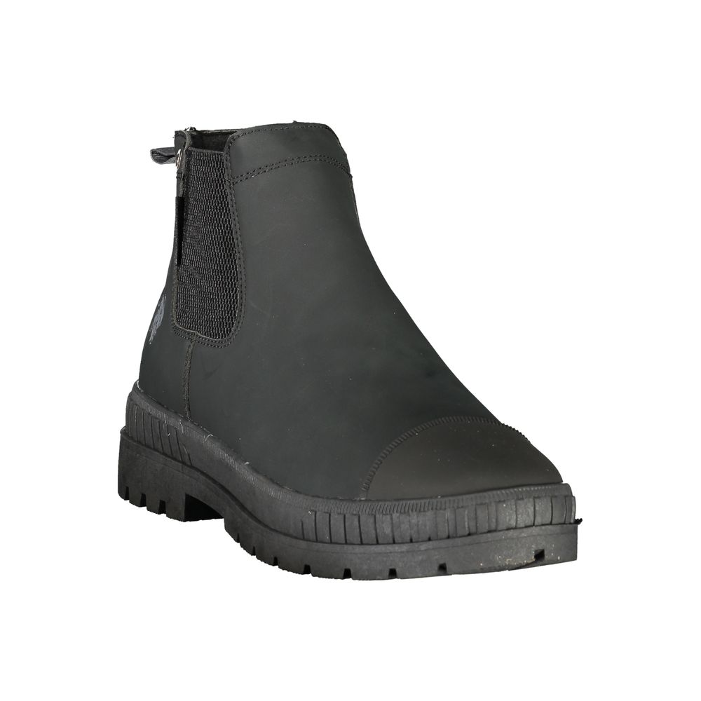 Black Polyurethane Men's Boot