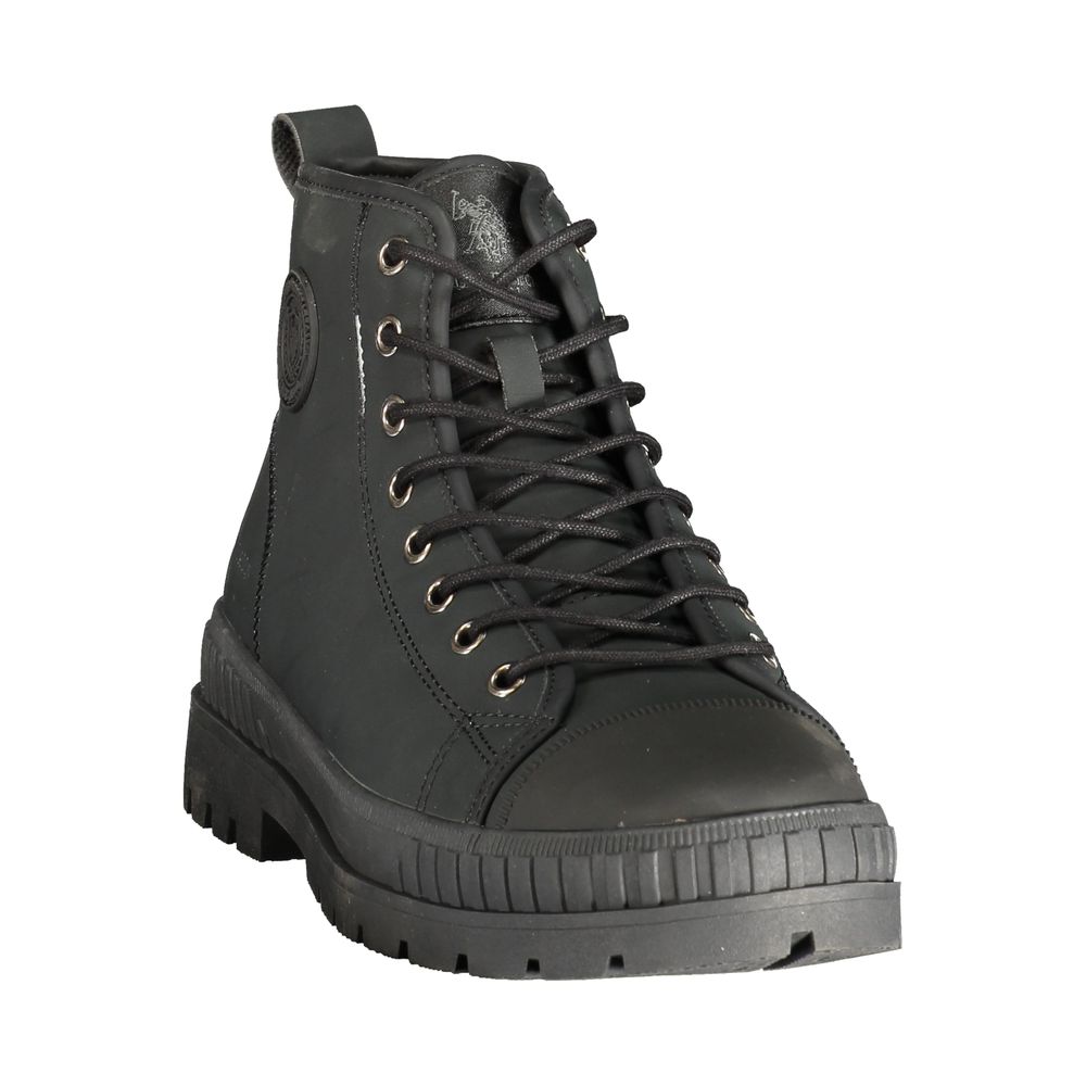 Black Polyurethane Men's Boot