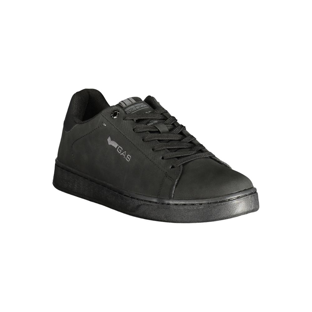 Black Polyurethane Men's Sneaker