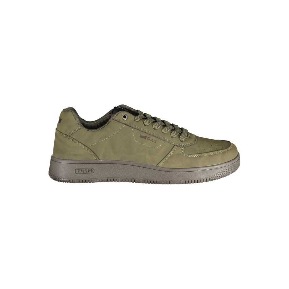 Green Polyurethane Mens Sneaker