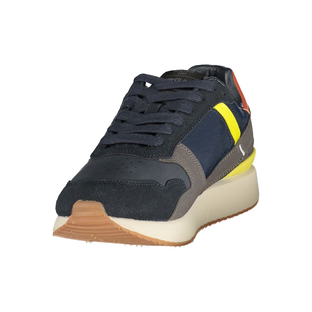 Blue Polyurethane Men's Sneaker