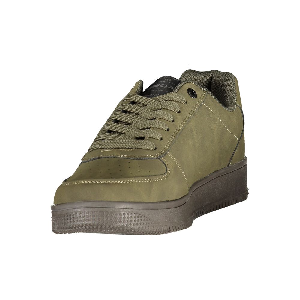 Green Polyurethane Mens Sneaker