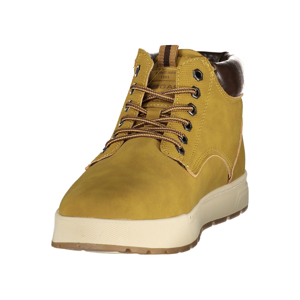 Beige Polyurethane Men's Sneaker