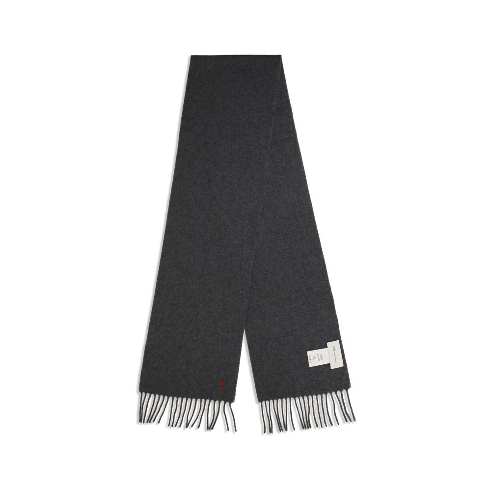 Gray Wool Oves Aries Foulard