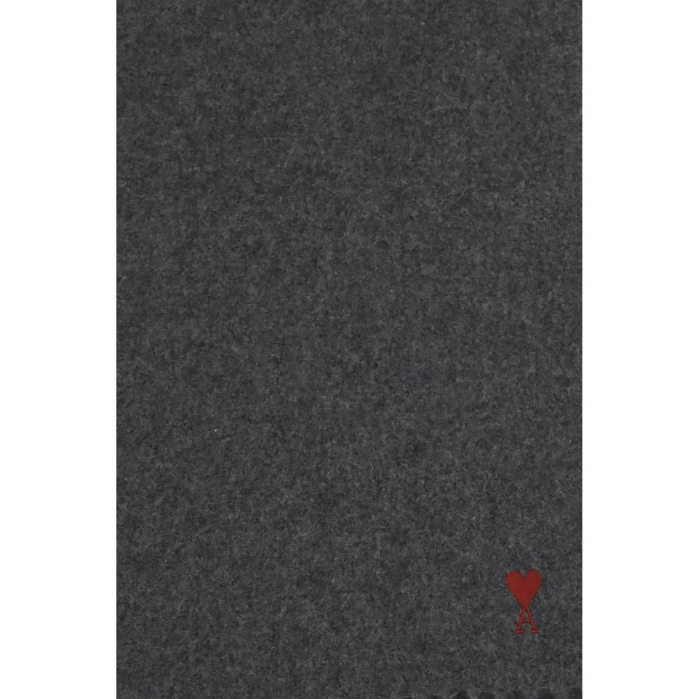 Gray Wool Oves Aries Foulard