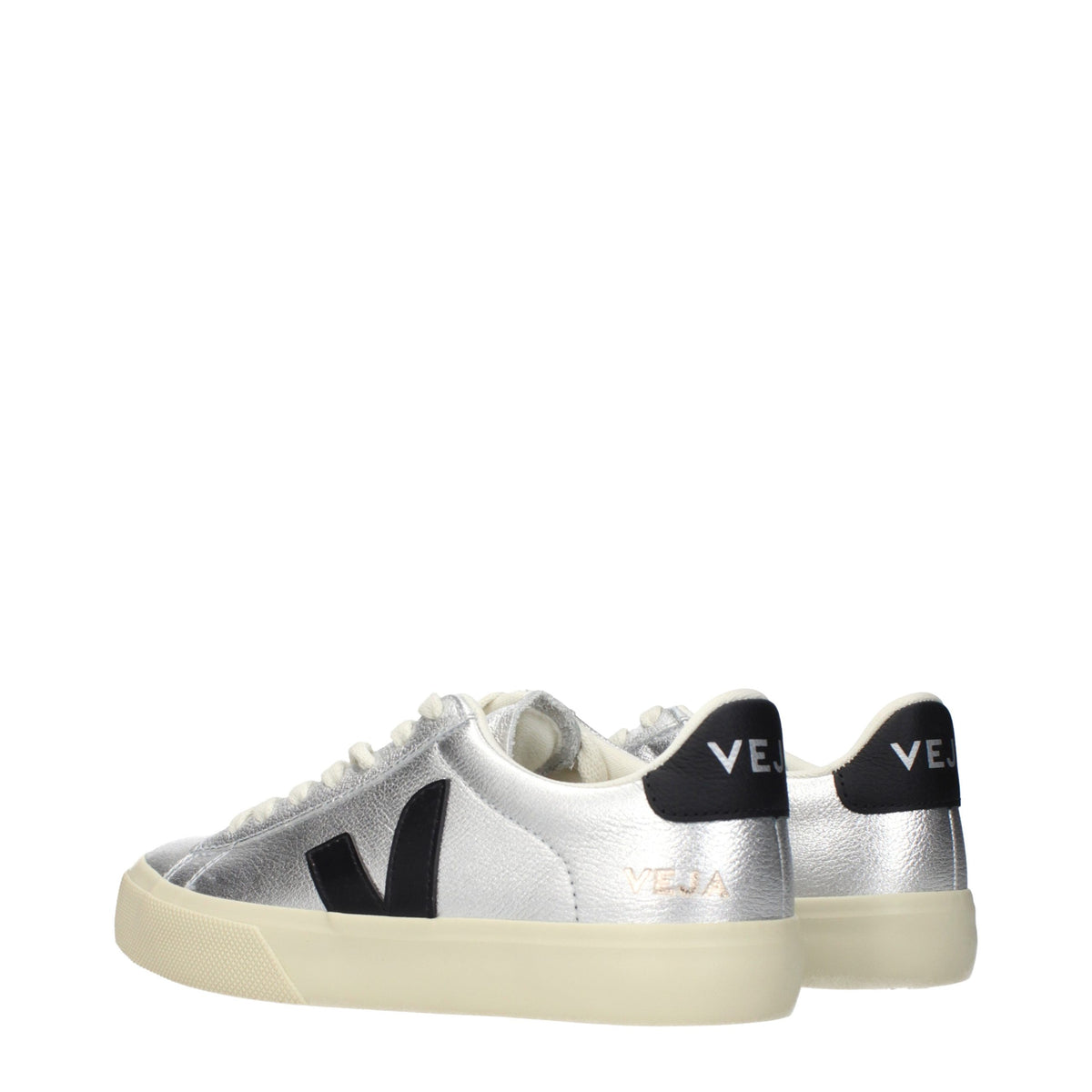 Gray Leather Low Top Sneakers