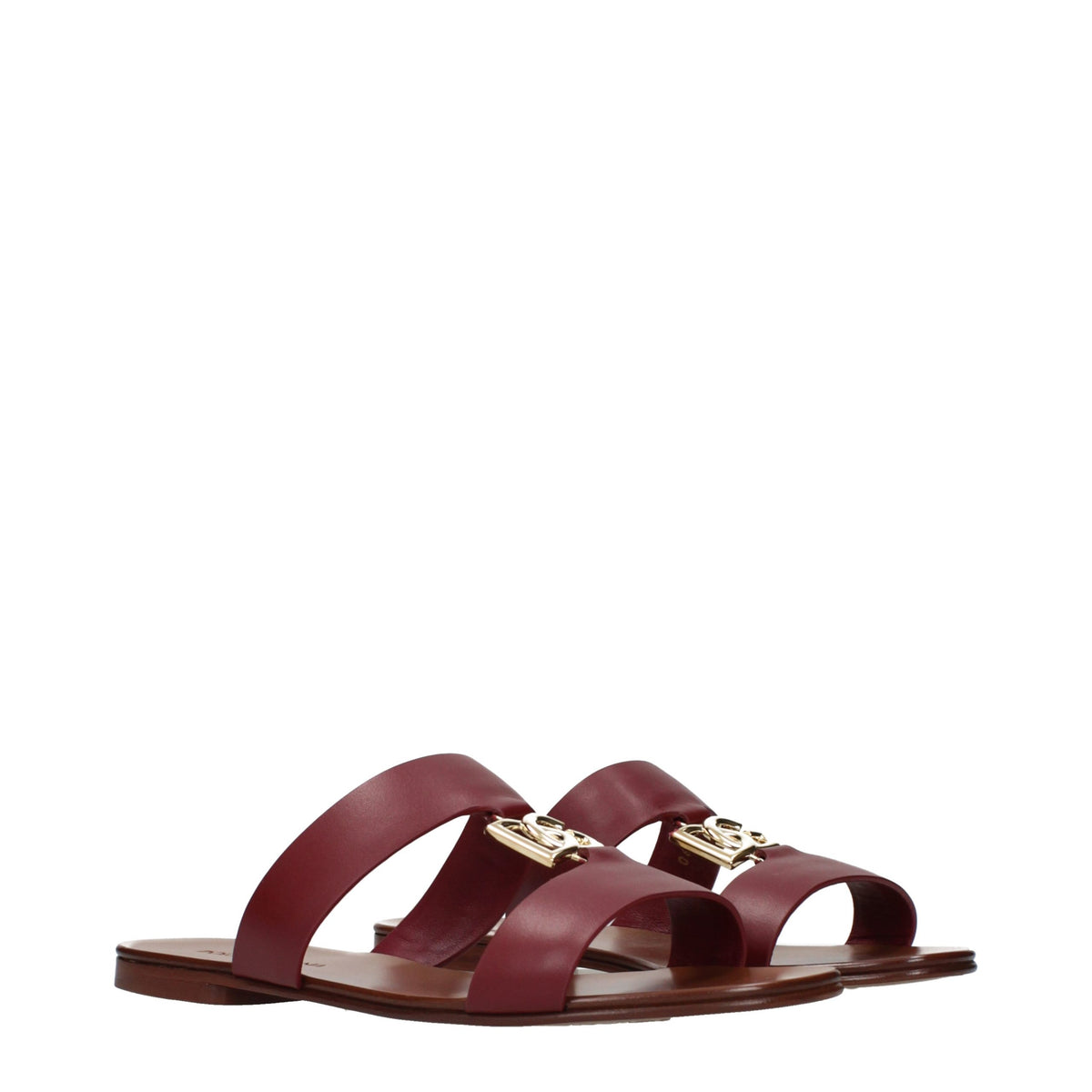 Red Leather Slippers