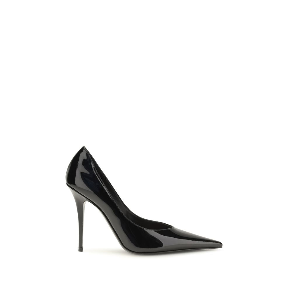 Black Calf Leather Bos Taurus High Heel Pumps
