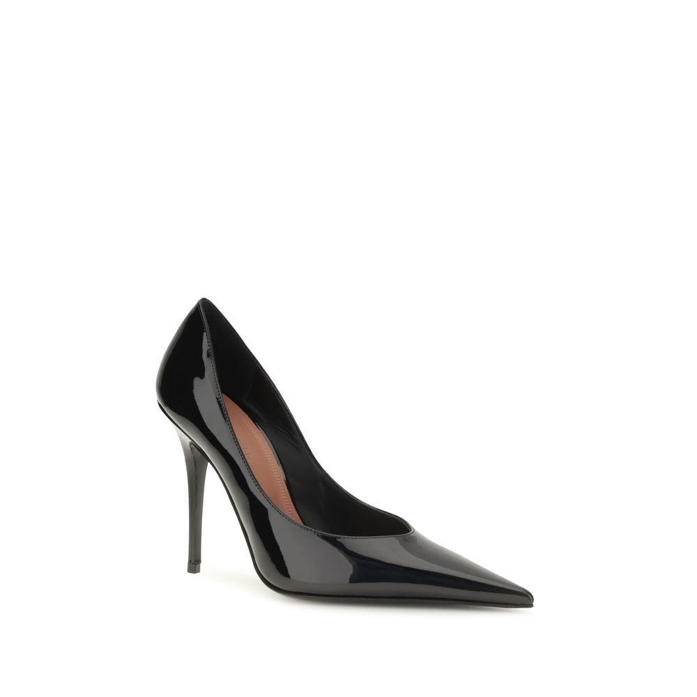 Black Calf Leather Bos Taurus High Heel Pumps