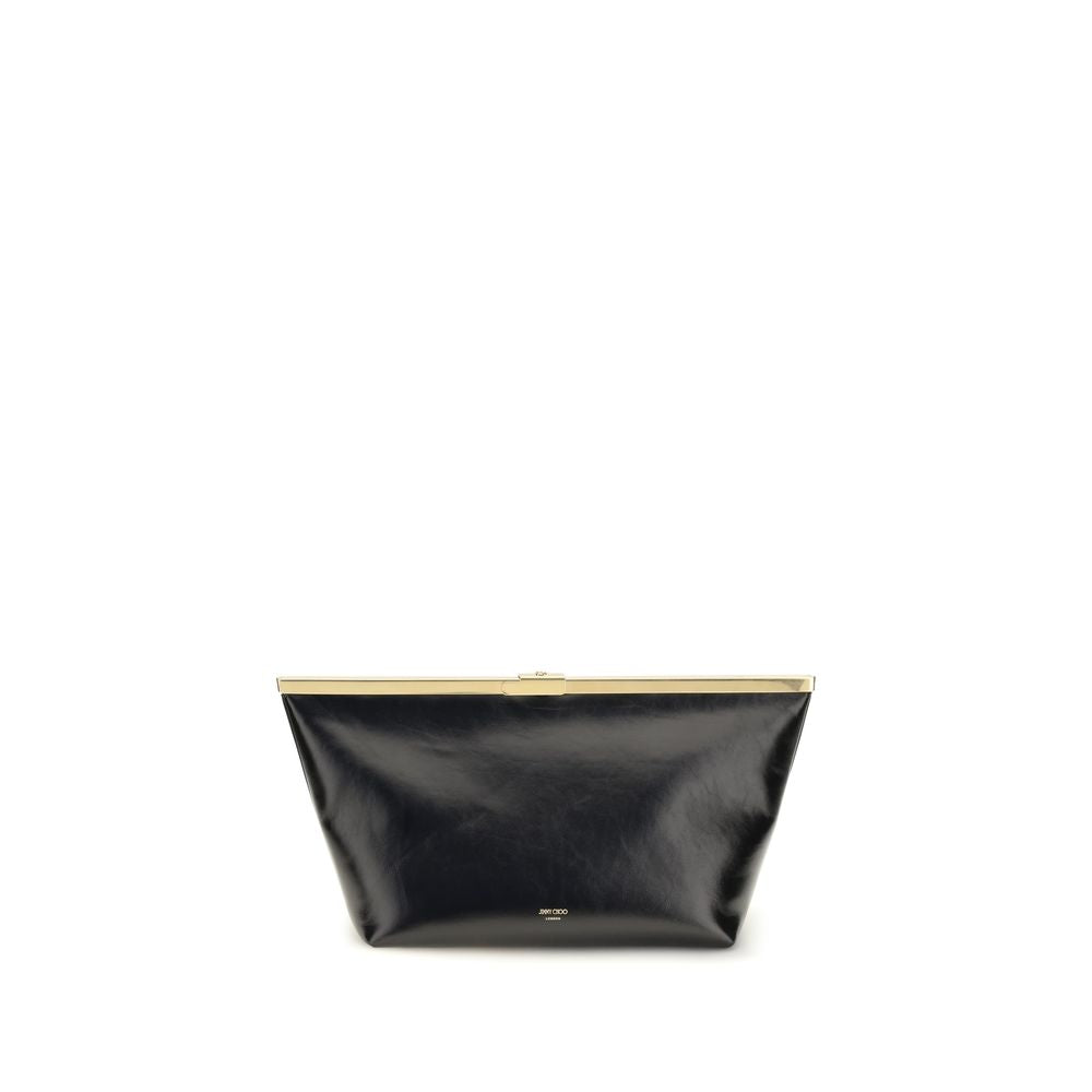 Black Calf Leather Bos Taurus Clutch Bag