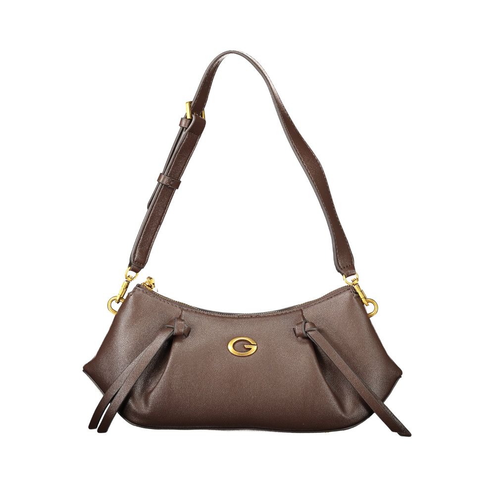 Brown Polyester Women's Bag