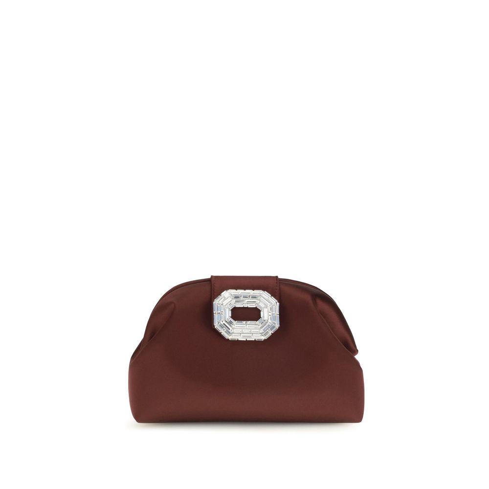 Bordeaux Satin Shoulder Bag