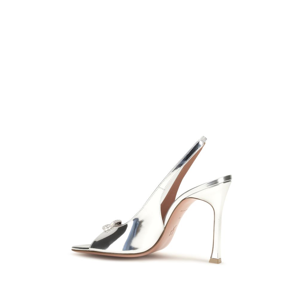 Silver Calf Leather Bos Taurus Sandals
