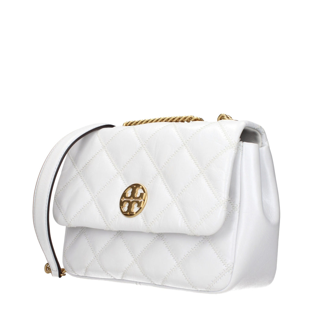 White Leather Shoulder Bag