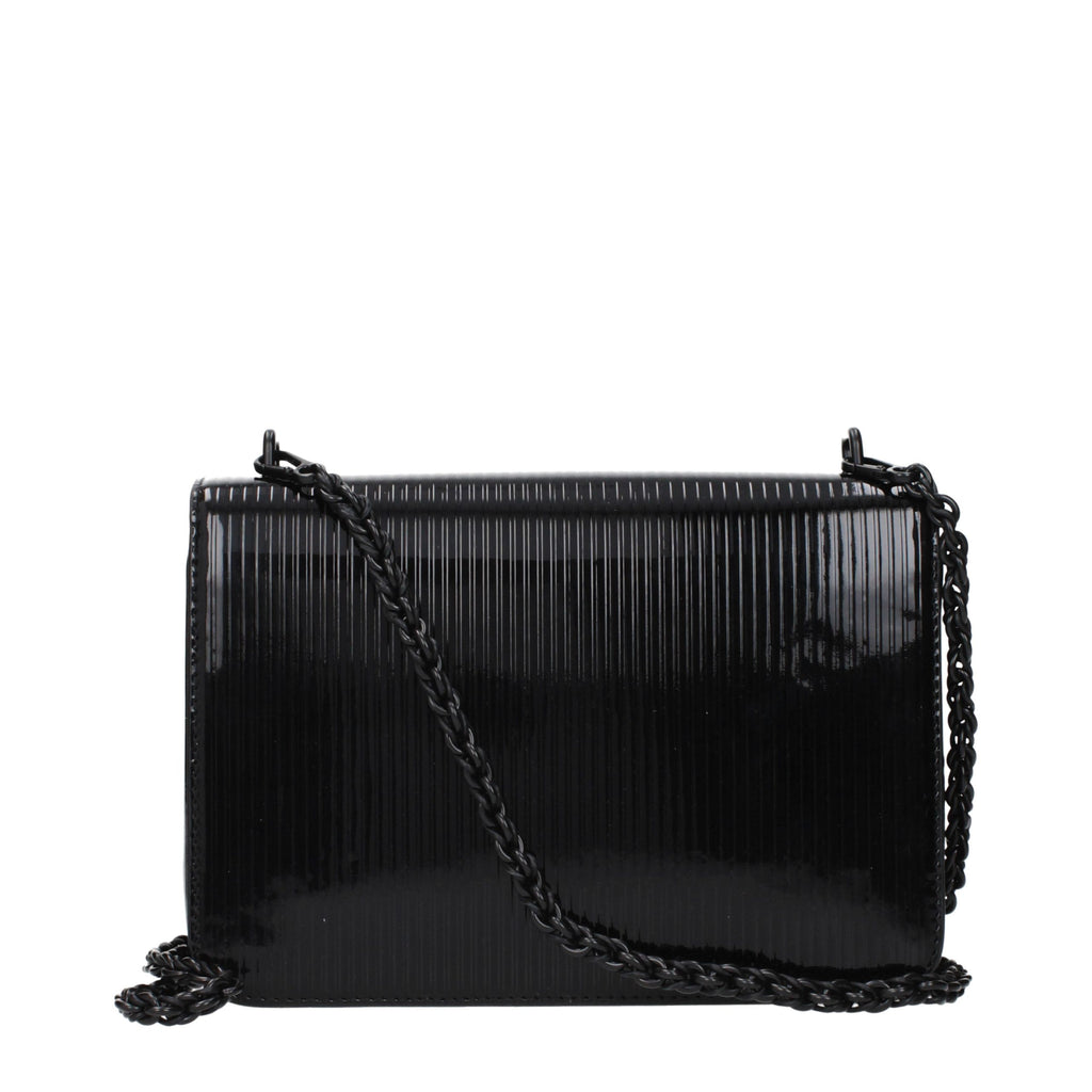 Black Leather Crossbody Bag