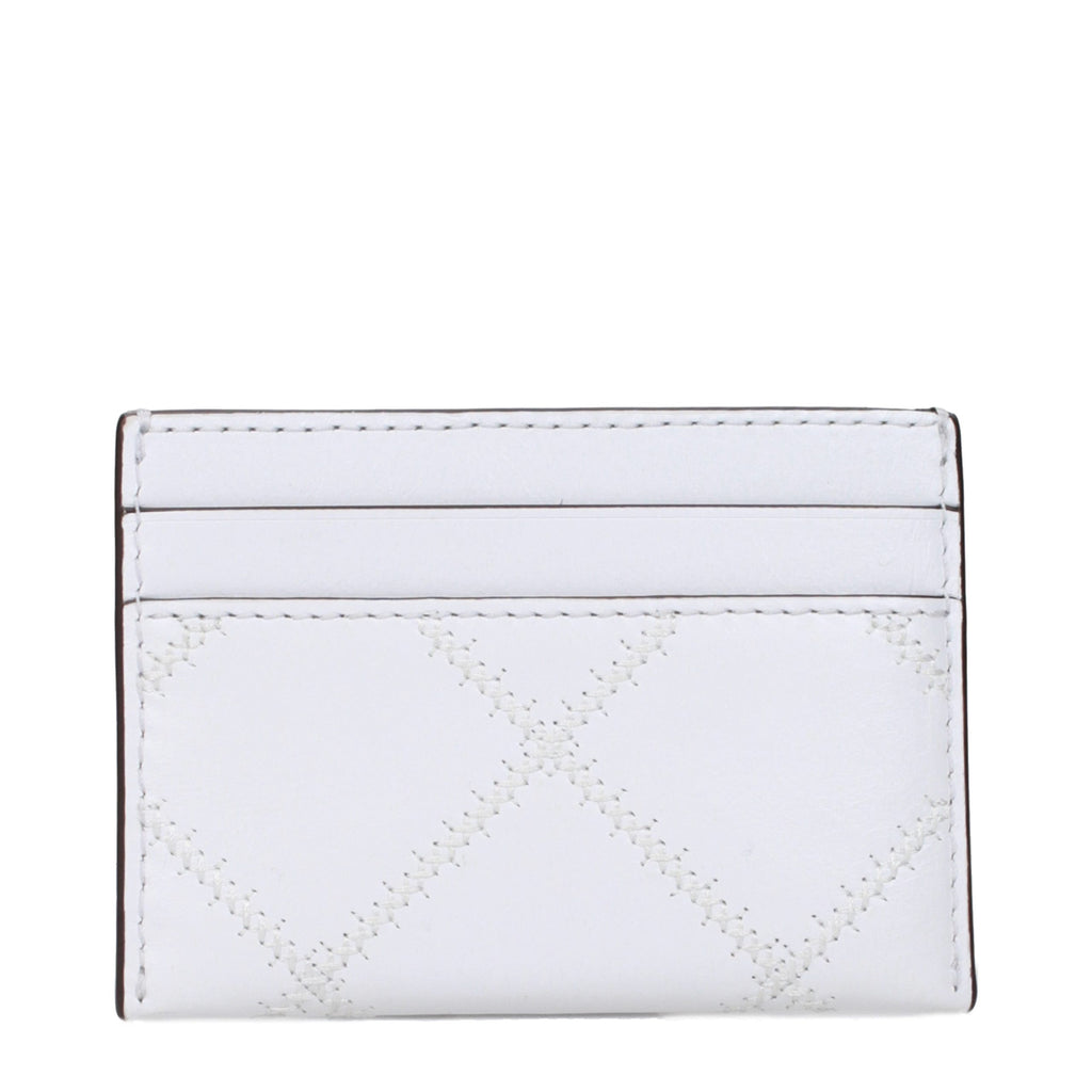 White Leather Cardholder