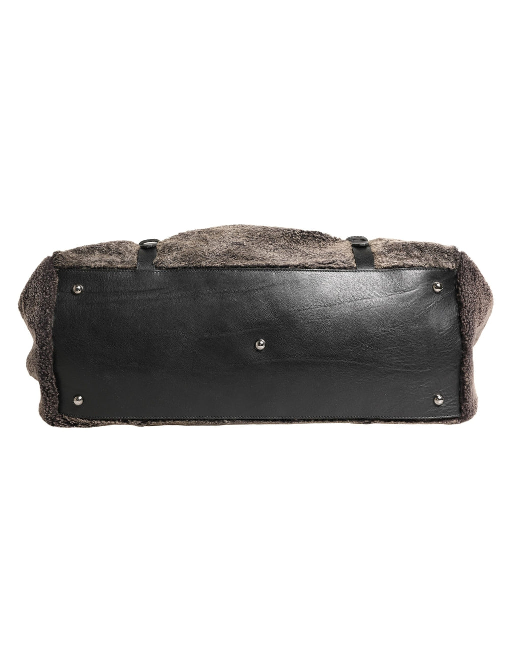 Black Shearling Leather Messenger Shoulder Men Borse Bag