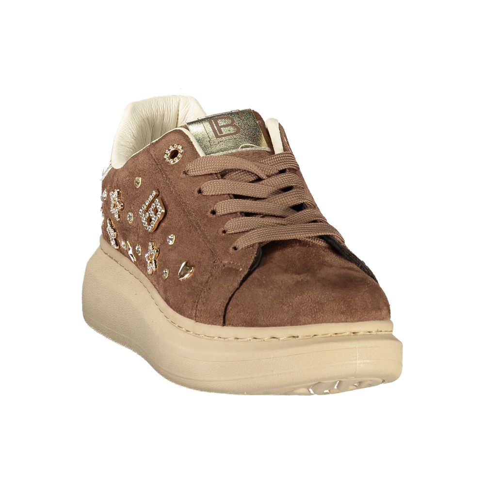 Brown Polyurethane Women's Sneaker