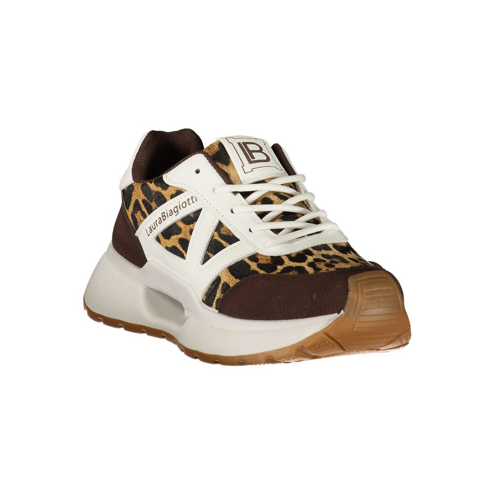 Brown Polyurethane Women's Sneaker