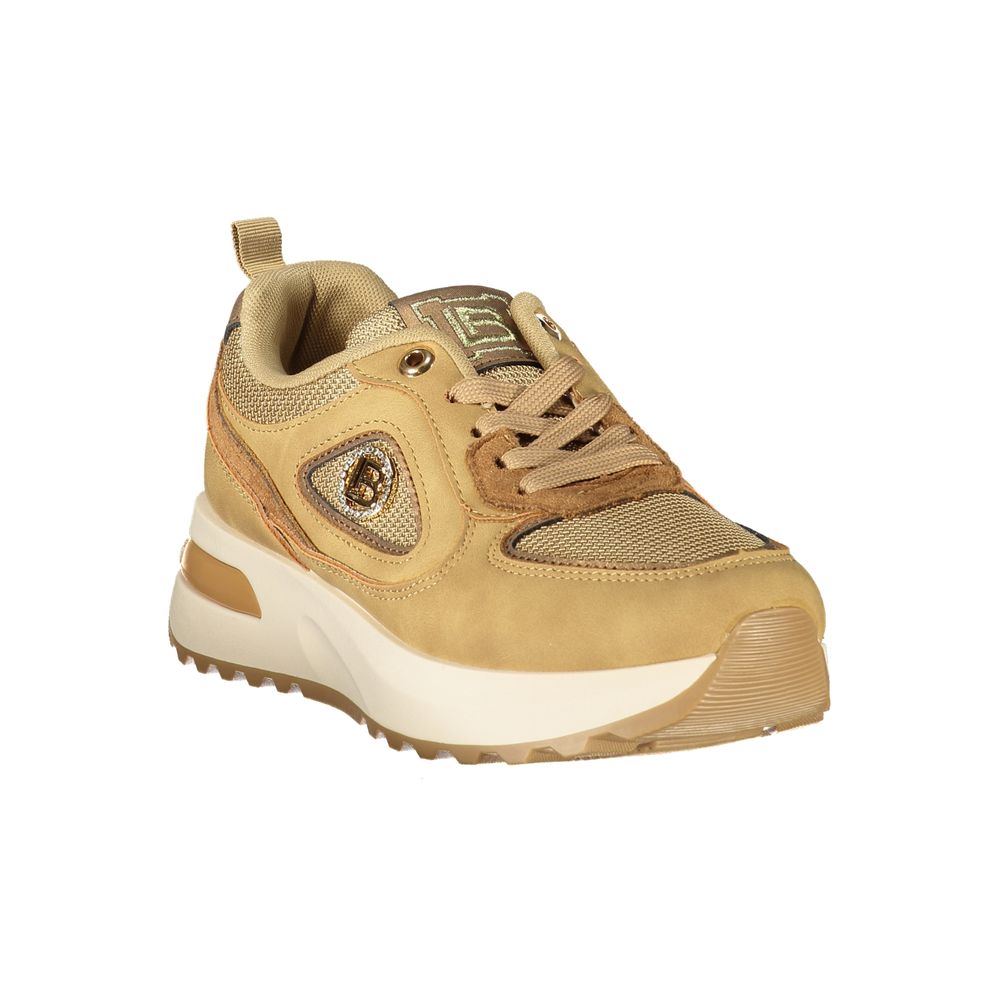 Brown Polyurethane Women's Sneaker