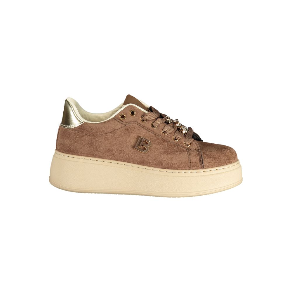 Brown Polyurethane Women's Sneaker