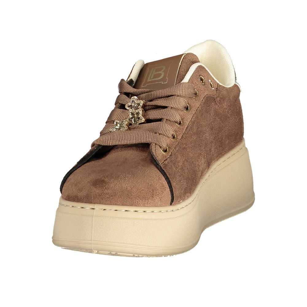 Brown Polyurethane Women's Sneaker