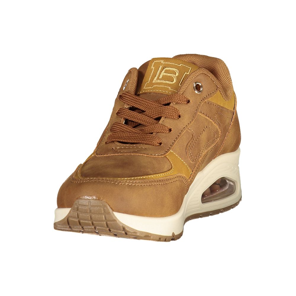 Brown Polyurethane Women's Sneaker