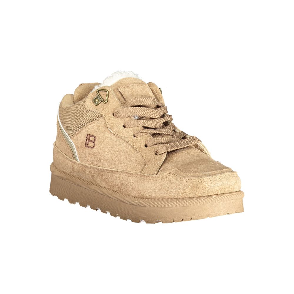 Brown Polyurethane Women's Sneaker